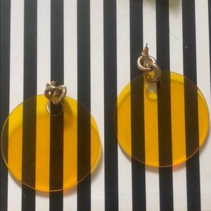 Oversized vintage acrylic earrings